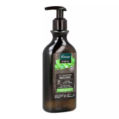 Kneipp vyrų 2in1 veido&barzdos prausimosi gelis (250 ml) Kneipp vyrų 2in1 veido&barzdos prausimosi gelis (250 ml)