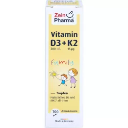 VITAMIN D3+K2 MK-7 visi trans Šeimos lašelinė, 20 ml