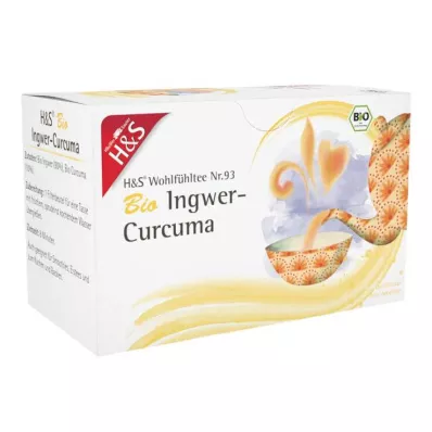 H&S Ekologiškas imbiero-ciberžolės filtro maišelis, 20X1,25 g H&S Ekologiškas imbiero-ciberžolės filtro maišelis, 20X1,25 g