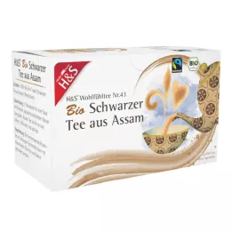 H&amp;S Ekologiška juodoji arbata iš Asamo filtravimo maišelis, 20X1,80 g