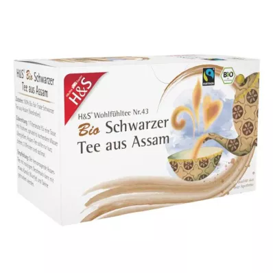 H&S Ekologiška juodoji arbata iš Assam filtro maišelio, 20X1,80 g H&S Ekologiška juodoji arbata iš Assam filtro maišelio, 20X1,80 g