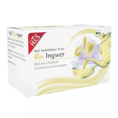 H&amp;S organinis imbiero filtro maišelis, 20X2 g