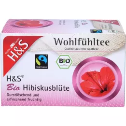 H&amp;S Ekologiškų hibiskų žiedų filtravimo maišelis, 20X1,75 g