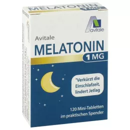 MELATONIN 1 mg mini tabletės dozatoriuje, 120 vnt