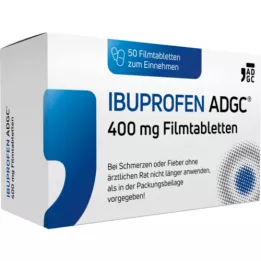 IBUPROFEN ADGC 400 mg plėvele dengtos tabletės, 50 vnt