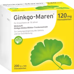 GINKGO-MAREN 120 mg plėvele dengtos tabletės, 200 vnt
