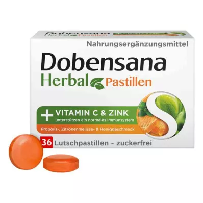 Dobensana žolelių medus vitaminai C & cinko pastilė.(36 vienetai) Dobensana žolelių medus vitaminai C & cinko pastilė.(36 vienetai)