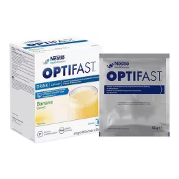 OPTIFAST Bananų gėrimo milteliai, 8X55 g