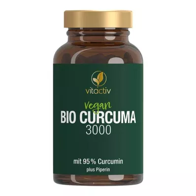Curcuma 3000 ekologiškų kapsulių, 60 vnt