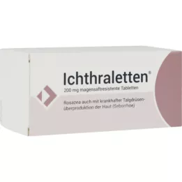 ICHTHRALETTEN 200 mg enterinėmis plėvele dengtos tabletės, 168 vnt
