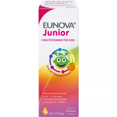 EUNOVA Jaunesnysis apelsinų skonio sirupas, 150 ml