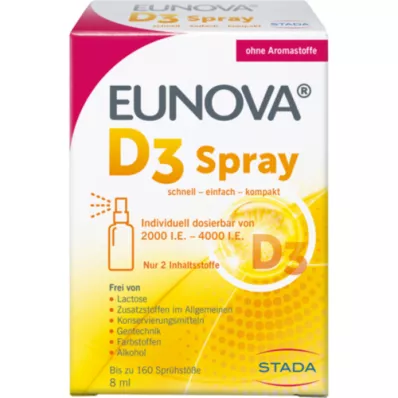 EUNOVA Vitamino D3 purškalas, 8 ml
