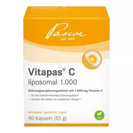 VITAPAS C liposominis 1 000 kapsulių, 90 vnt