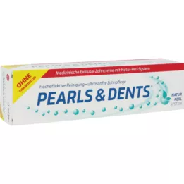 PEARLS &amp; DENTS Išskirtinė dantų pasta be titano dioksido, 100 ml