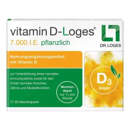 VITAMIN D-LOGES 7,000 I.U. vaistažolių savaitinis sandėlis, 60 vnt