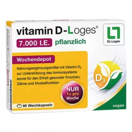 VITAMIN D-LOGES 7,000 I.U. vaistažolių savaitinis sandėlis, 90 vnt