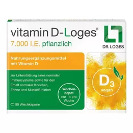 VITAMIN D-LOGES 7,000 I.U. vaistažolių savaitinis sandėlis, 90 vnt