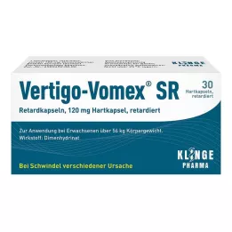 VERTIGO-VOMEX SR Pailginto atpalaidavimo kapsulės, 30 vnt