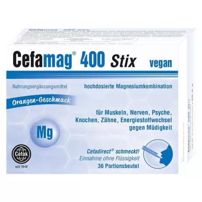 CEFAMAG 400 Stix, 36 vnt CEFAMAG 400 Stix, 36 vnt