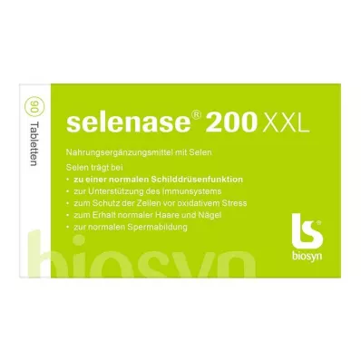 Selenase 200 XXL tabletės, 90 vnt Selenase 200 XXL tabletės, 90 vnt