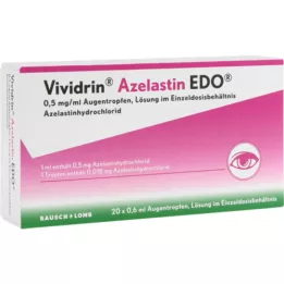 VIVIDRIN Azelastinas EDO 0,5 mg/ml oftalmologinis tirpalas EDP, 20X0,6 ml
