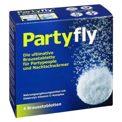 PARTYFLY Tirpiosios tabletės, 4 vnt