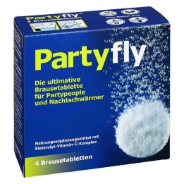 PARTYFLY Tirpiosios tabletės, 4 vnt