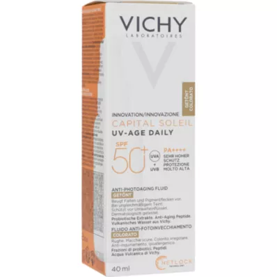 VICHY CAPITAL Soleil UV-Amžiaus atspalvis LSF 50+, 40 ml