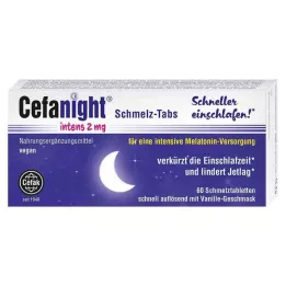 CEFANIGHT intens 2 mg emalio tabletės, 60 vnt