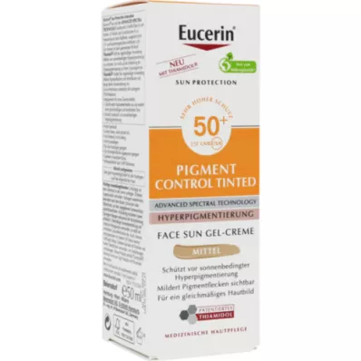 EUCERIN Sun Fluid Pigment Control terpė LSF 50+, 50 ml