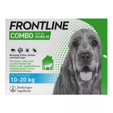 FRONTLINE COMBO nuo erkių, blusų šunims M (10-20 kg), 3 vnt