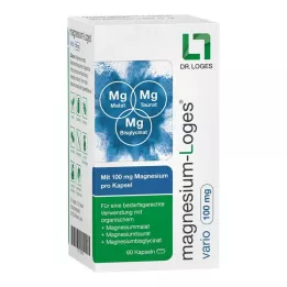MAGNESIUM-LOGES vario 100 mg kapsulės, 60 vnt