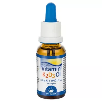 VITAMIN K2D3 aliejus Dr. Jacobs, 20 ml