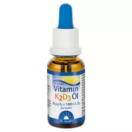 VITAMIN K2D3 aliejus Dr. Jacobs, 20 ml