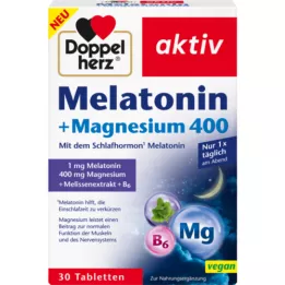 DOPPELHERZ Melatoninas ir magnis 400 tablečių, 30 kapsulių