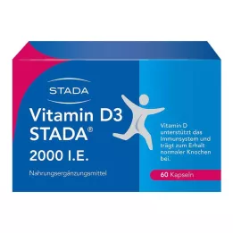 VITAMIN D3 STADA 2000 I.U. kapsulių, 60 vnt