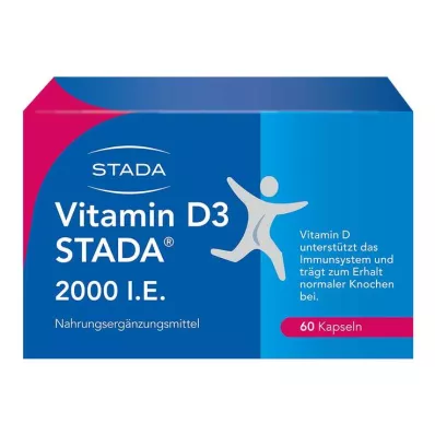 Vitaminas D3 STADA 2000 TV kapsulės, 60 vnt Vitaminas D3 STADA 2000 TV kapsulės, 60 vnt