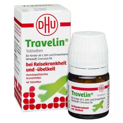 TRAVELIN Tabletės, 40 vnt TRAVELIN Tabletės, 40 vnt