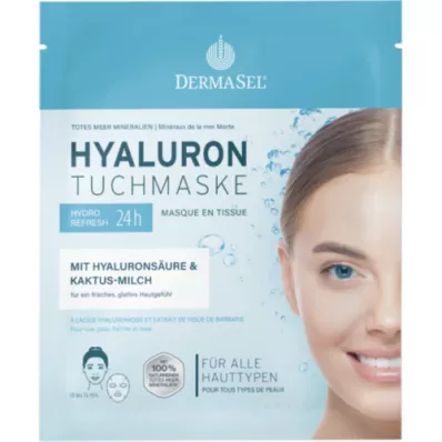 DERMASEL Hialurono lakštinė kaukė, 1 vnt