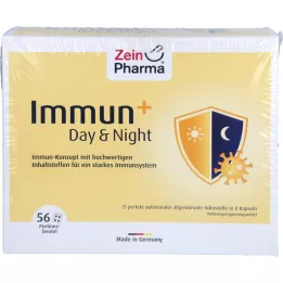 IMMUN+ DAY &amp; Naktinių kapsulių paketėliai 28 dienoms, 56X4 vnt