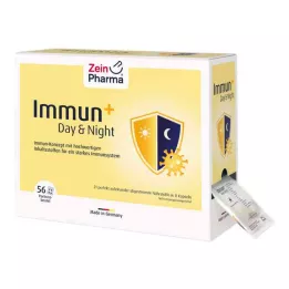 IMMUN+ DAY &amp; Naktinių kapsulių paketėliai 28 dienoms, 56X4 vnt