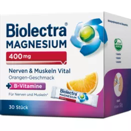 BIOLECTRA Magnis 400 mg Nervai &amp; Raumenys Vital, 30X1,9 g