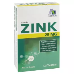 ZINK 25 mg tabletės, 120 vnt