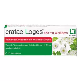 CRATAE-LOGES 450 mg gudobelių plėvele dengtos tabletės, 50 vnt