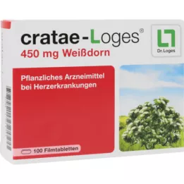 CRATAE-LOGES 450 mg gudobelių plėvele dengtos tabletės, 100 vnt