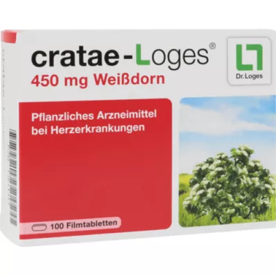 CRATAE-LOGES 450 mg gudobelių plėvele dengtos tabletės, 100 vnt