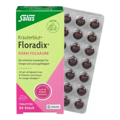 Floradix geležies folio rūgšties tabletės, 84 vnt Floradix geležies folio rūgšties tabletės, 84 vnt
