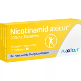 NICOTINAMID axicur 200 mg tabletės, 10 vnt