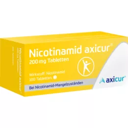 NICOTINAMID axicur 200 mg tabletės, 100 vnt