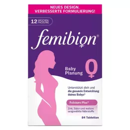 FEMIBION 0 Kūdikių planavimo tablečių, 84 vnt